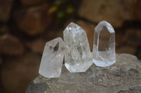 Polished Clear Quartz Crystals x 12 From Madagascar - Toprock Gemstones and Minerals 