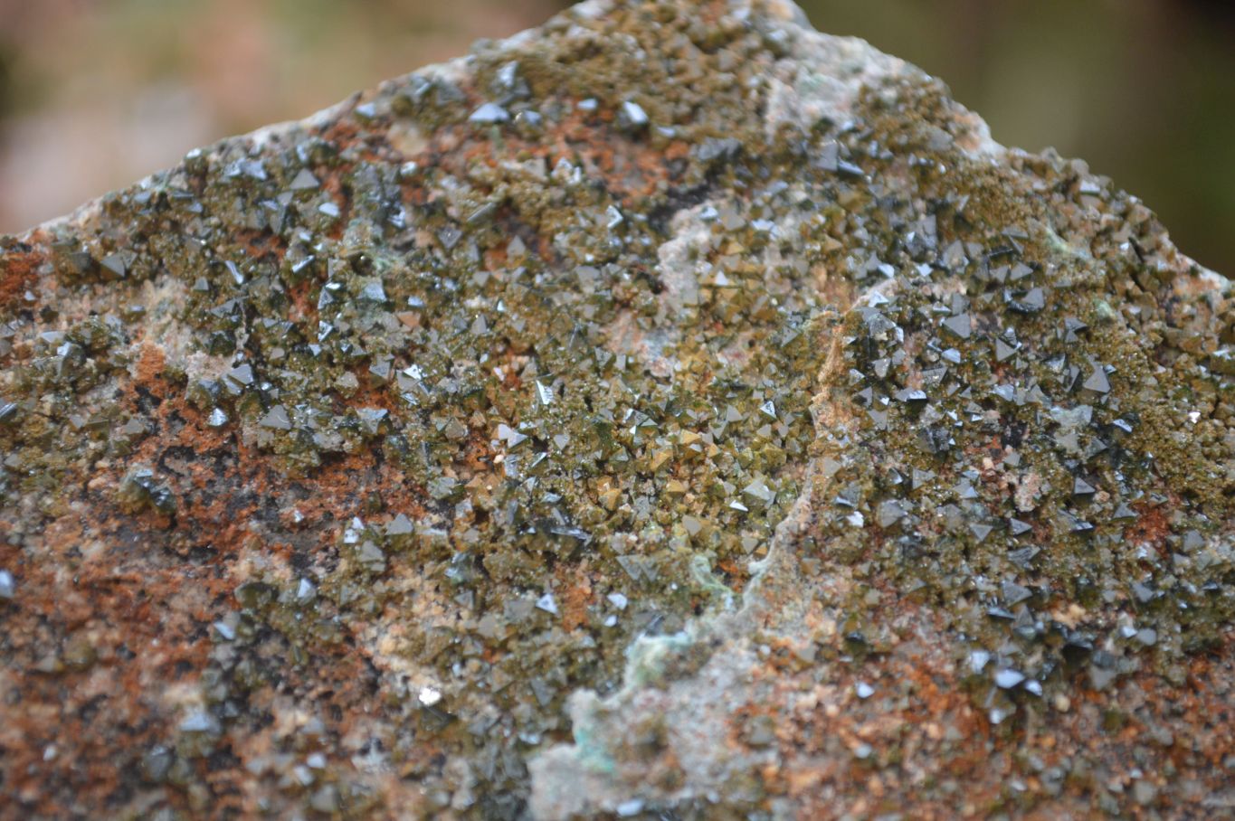 Natural Libethenite Crystals On Dolomite Matrix Specimens x 4 From Shituru, Congo - Toprock Gemstones and Minerals 