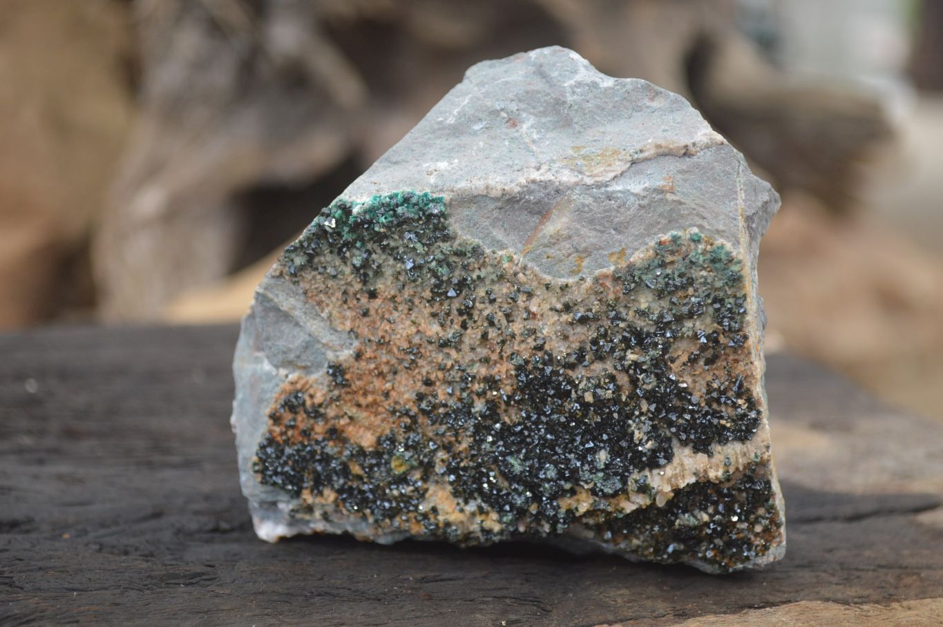 Natural Libethenite Crystals On Dolomite Matrix Specimens x 4 From Shituru, Congo - Toprock Gemstones and Minerals 