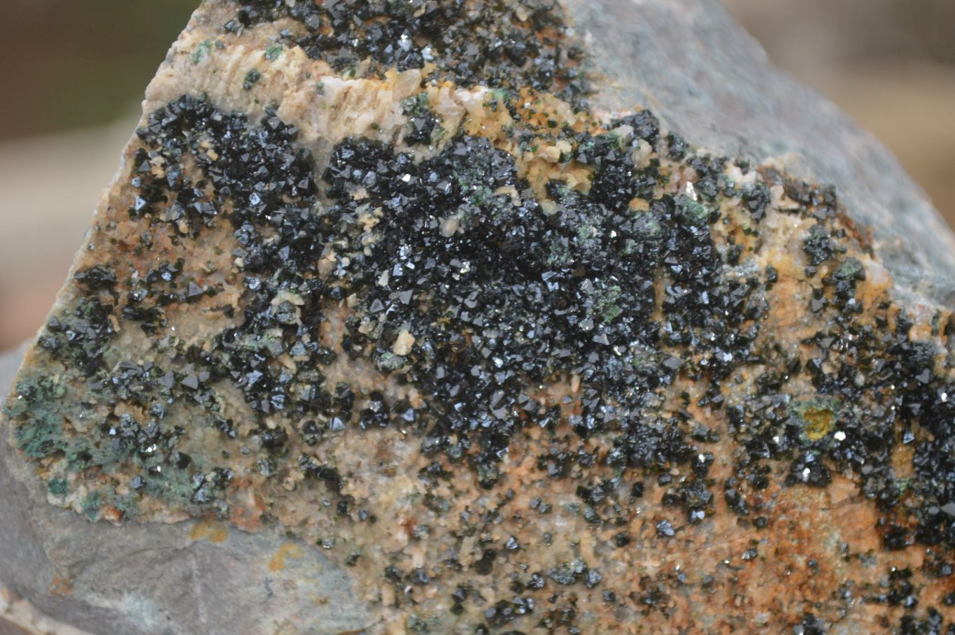 Natural Libethenite Crystals On Dolomite Matrix Specimens x 4 From Shituru, Congo - Toprock Gemstones and Minerals 