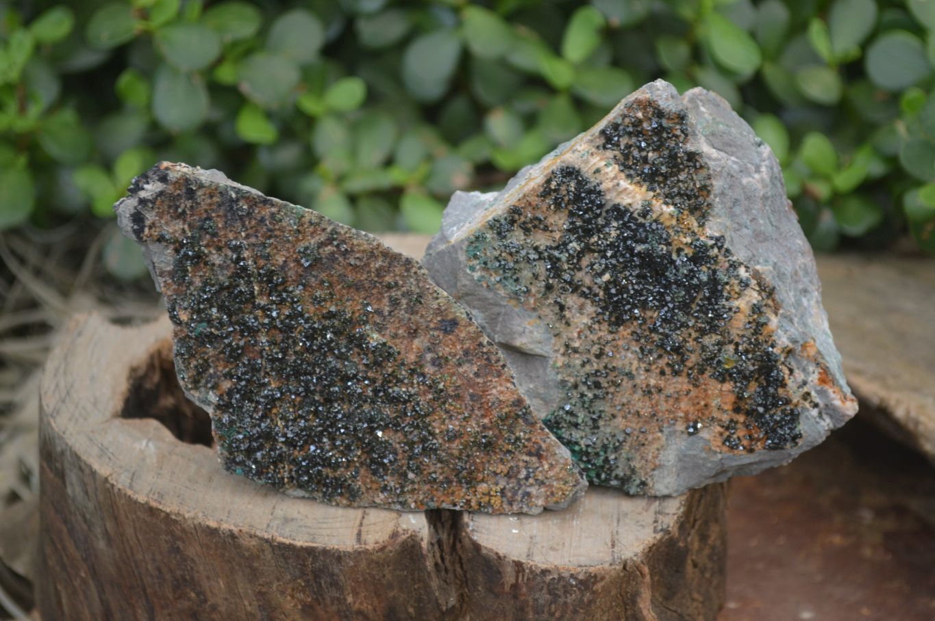 Natural Libethenite Crystals On Dolomite Matrix Specimens x 4 From Shituru, Congo - Toprock Gemstones and Minerals 