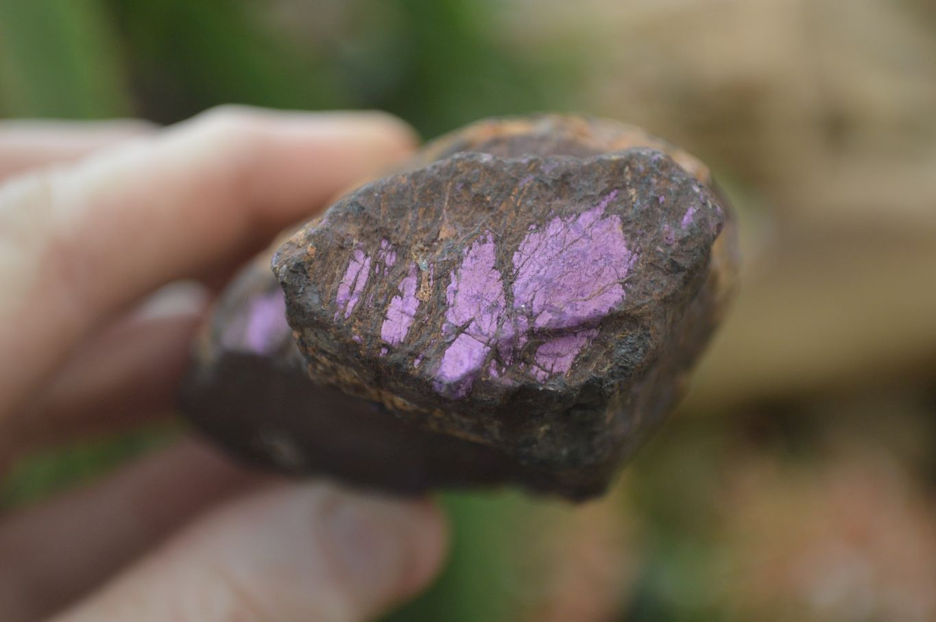 Natural Metallic Purpurite Cobbed Specimens x 6 From Namibia - Toprock Gemstones and Minerals 