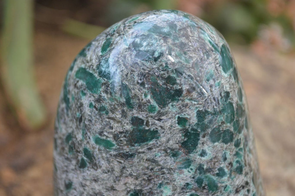 Polished Rare Emerald Mica In Matrix Standing Free Form x 1 From Mutoko, Zimbabwe - Toprock Gemstones and Minerals 