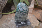 Polished Rare Emerald Mica In Matrix Standing Free Form x 1 From Mutoko, Zimbabwe - Toprock Gemstones and Minerals 