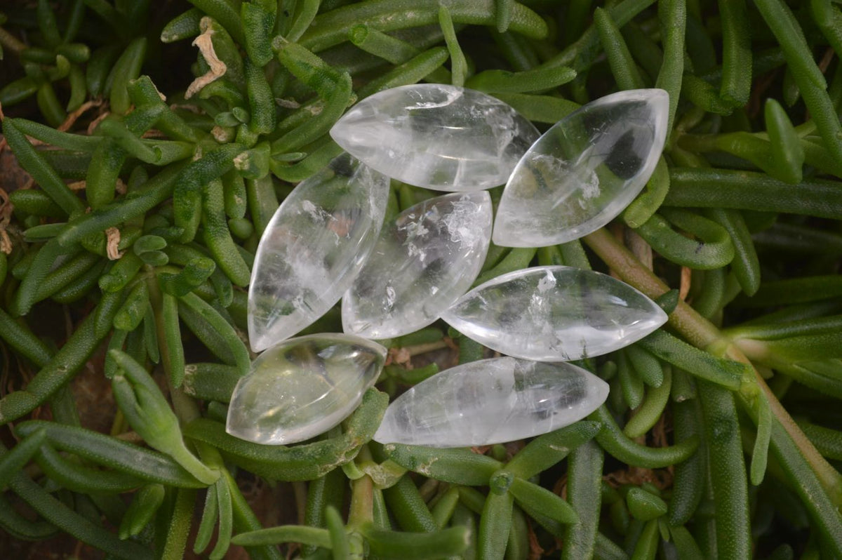 Polished Clear Quartz "Angel Tears" Pendant Pieces x 20 From Madagascar - Toprock Gemstones and Minerals 