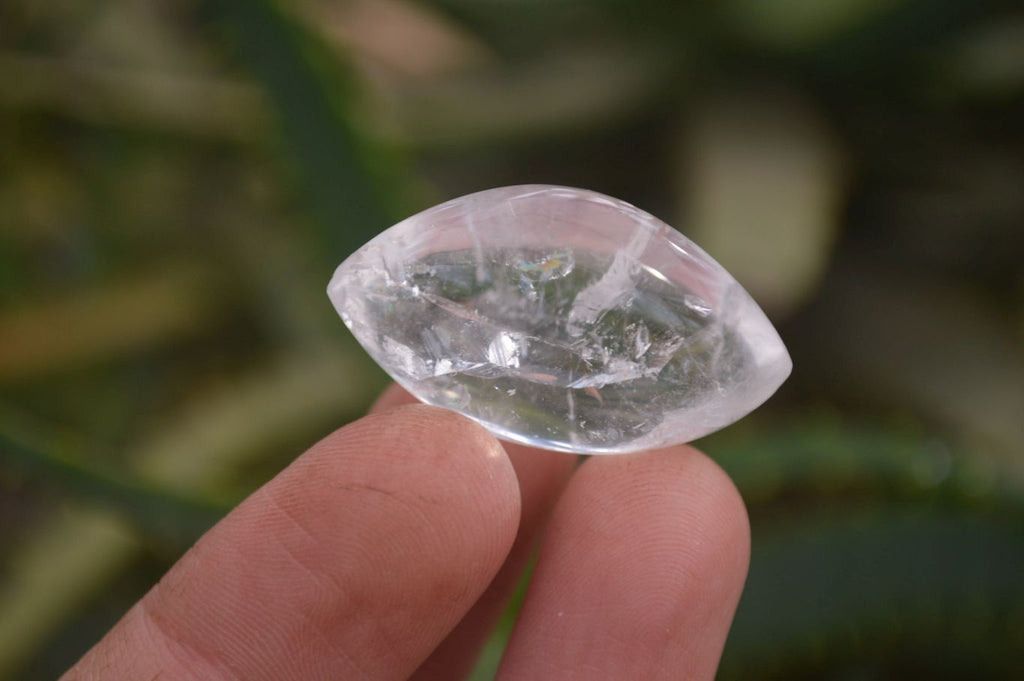 Polished Clear Quartz "Angel Tears" Pendant Pieces x 20 From Madagascar - Toprock Gemstones and Minerals 