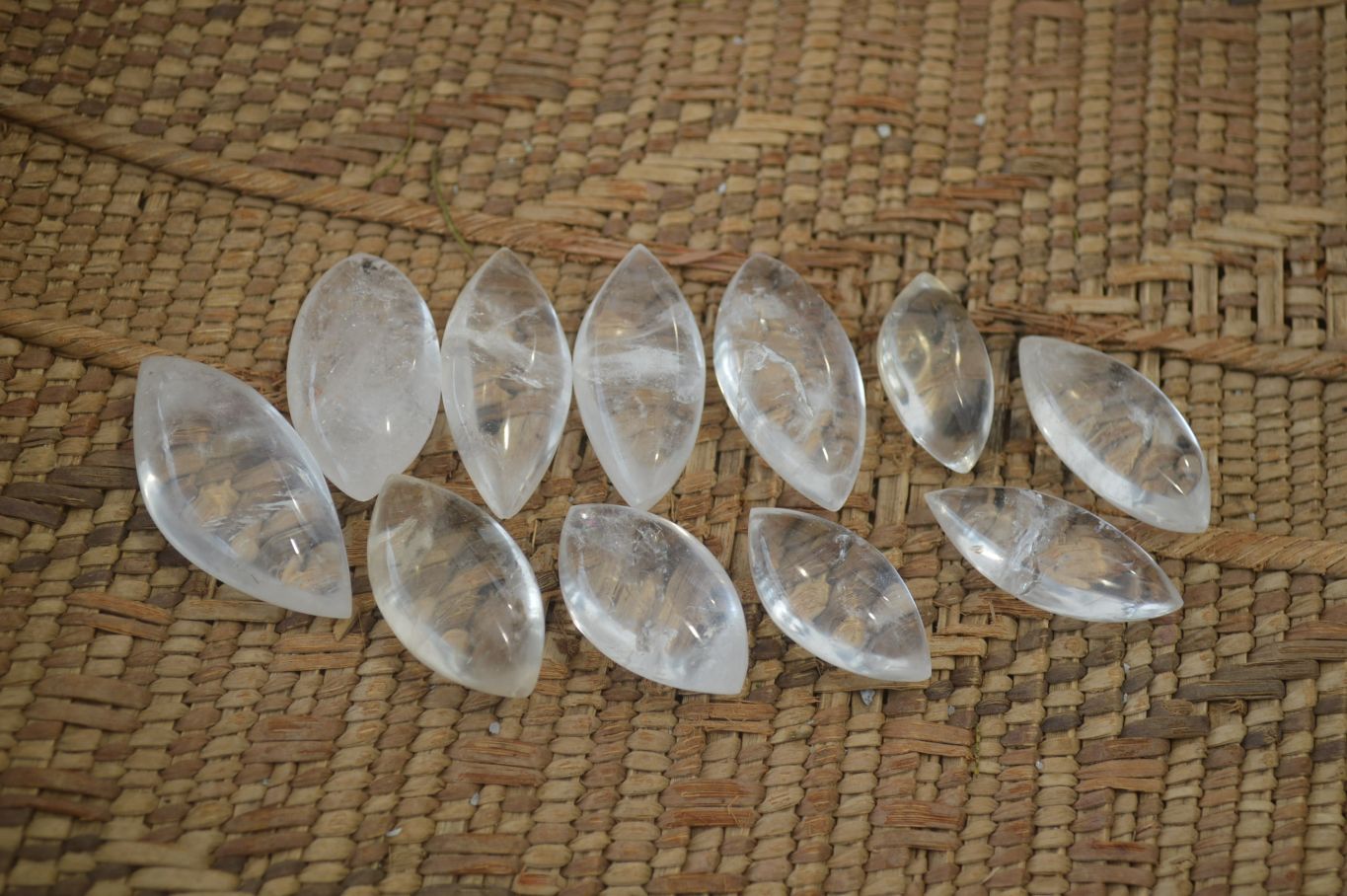 Polished Clear Quartz "Angel Tears" Pendant Pieces x 20 From Madagascar - Toprock Gemstones and Minerals 