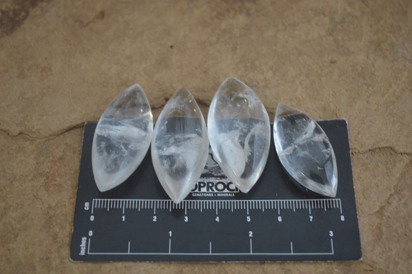 Polished Clear Quartz "Angel Tears" Pendant Pieces x 20 From Madagascar - Toprock Gemstones and Minerals 