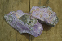 Natural Stichtite & Serpentine Specimens x 5 From Barberton, South Africa