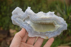 Natural Etched Blue Chalcedony Specimens x 3 From Nsanje, Malawi - Toprock Gemstones and Minerals 
