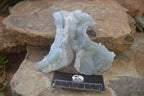 Natural Etched Blue Chalcedony Specimens x 3 From Nsanje, Malawi - Toprock Gemstones and Minerals 
