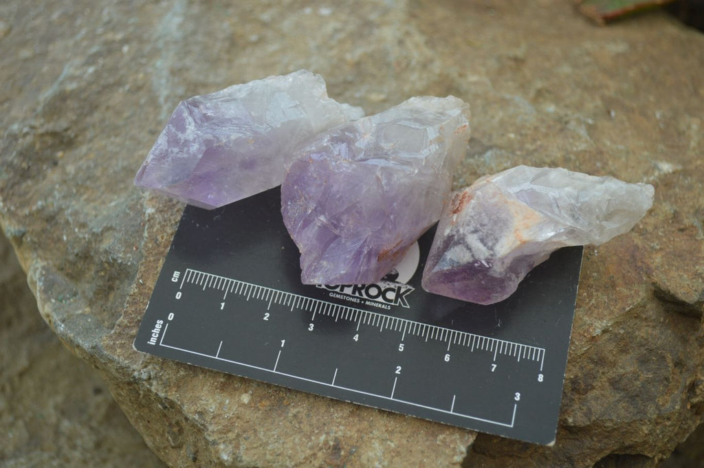 Natural Jacaranda Amethyst Crystals x 35 From Zambia - Toprock Gemstones and Minerals 