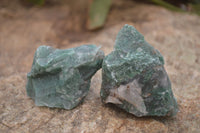 Natural Jade Cobbed Specimens x 12 From Swaziland