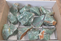 Natural Jade Cobbed Specimens x 12 From Swaziland