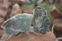 Natural Jade Cobbed Specimens x 12 From Swaziland