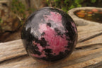 Polished Rhodonite Spheres x 4 From Madagascar - Toprock Gemstones and Minerals 