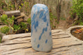 Polished Blue Spinel Quartz Standing Free Form x 1 From Madagascar - Toprock Gemstones and Minerals 