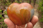 Polished Polychrome Jasper Hearts x 6 From Madagascar - Toprock Gemstones and Minerals 