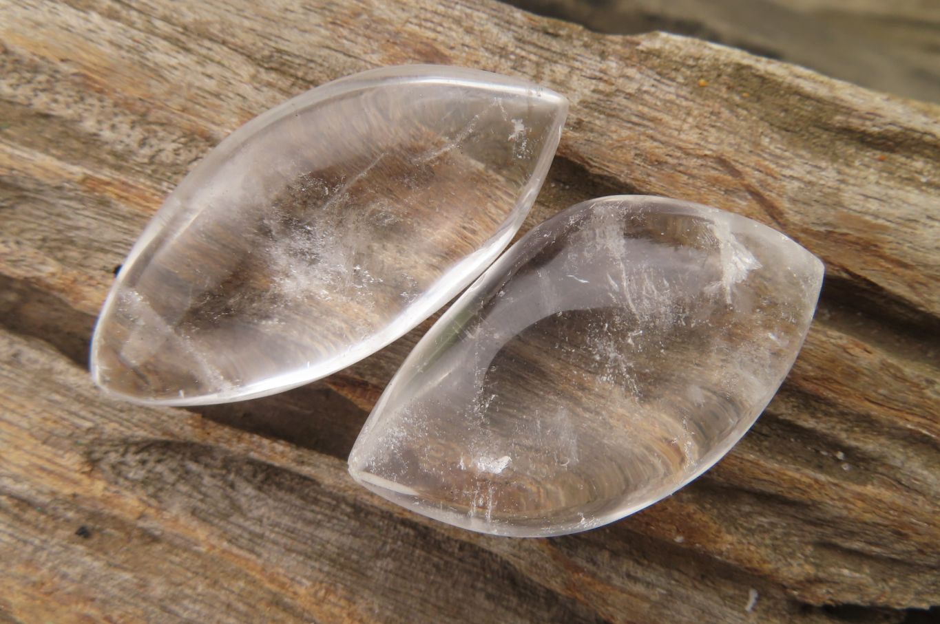 Polished Clear Quartz "Angel Tears" Pendant Pieces x 20 From Madagascar - Toprock Gemstones and Minerals 