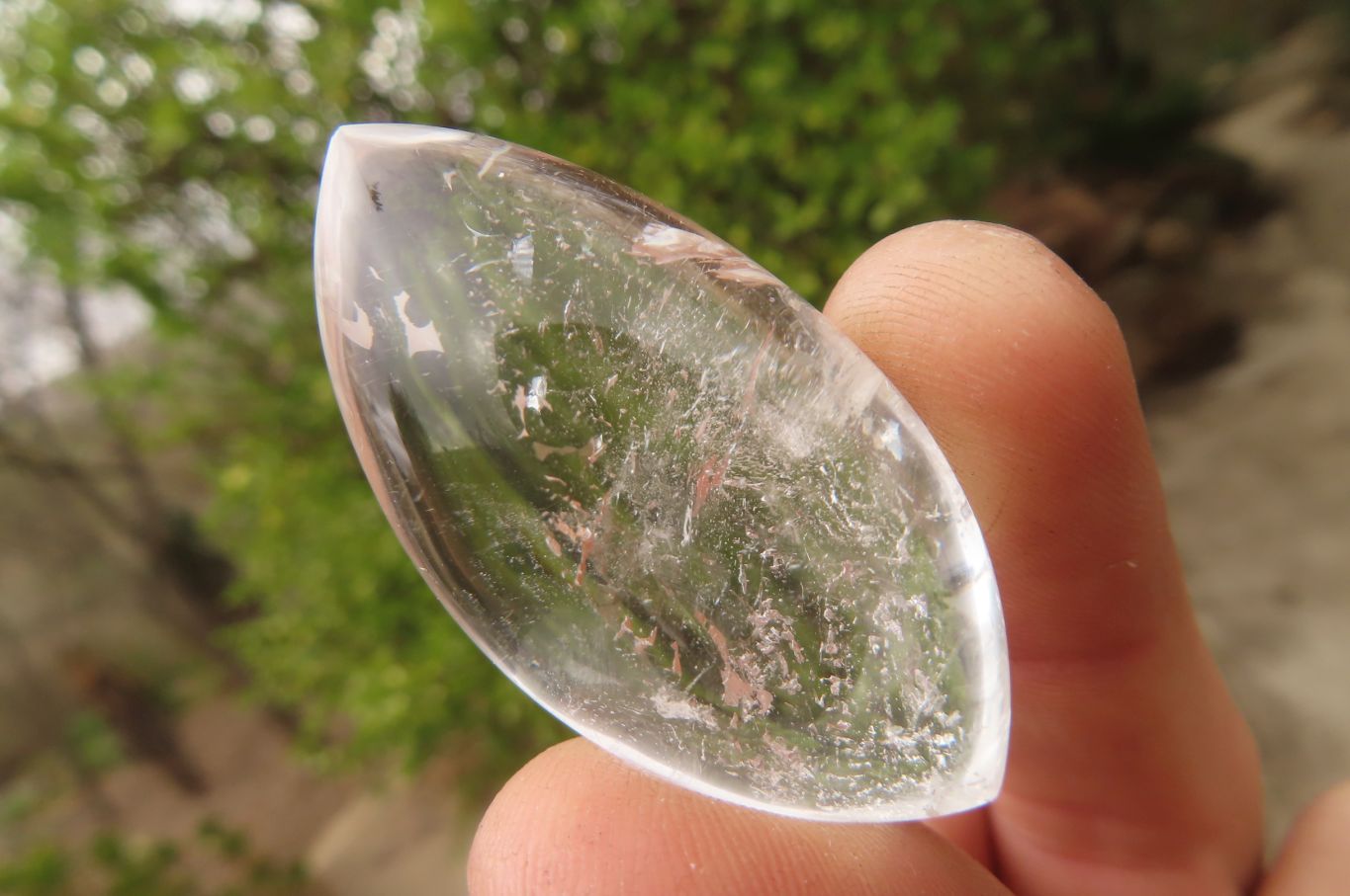 Polished Clear Quartz "Angel Tears" Pendant Pieces x 20 From Madagascar - Toprock Gemstones and Minerals 
