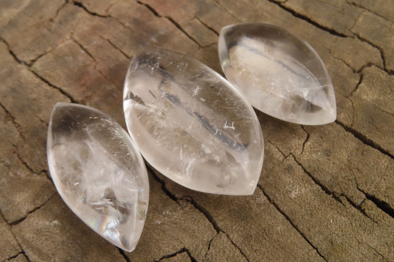 Polished Clear Quartz "Angel Tears" Pendant Pieces x 20 From Madagascar - Toprock Gemstones and Minerals 