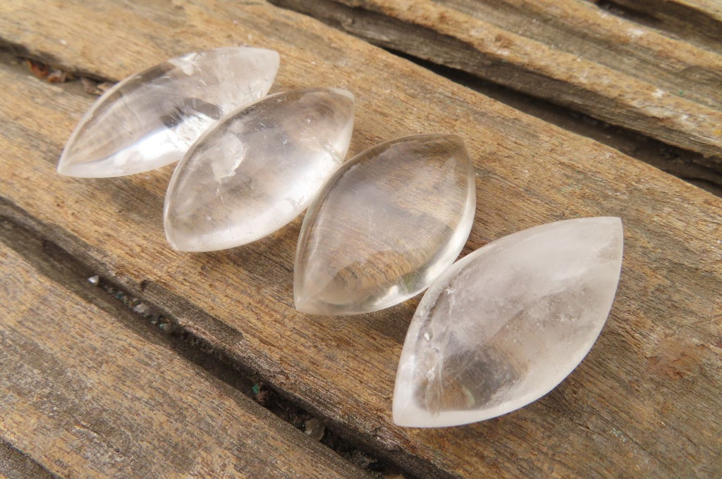 Polished Clear Quartz "Angel Tears" Pendant Pieces x 20 From Madagascar - Toprock Gemstones and Minerals 