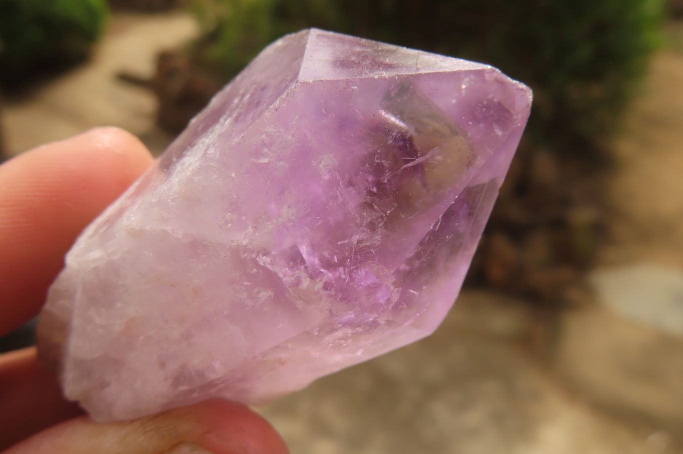 Natural Jacaranda Amethyst Single Crystals x 35 From Zambia - Toprock Gemstones and Minerals 