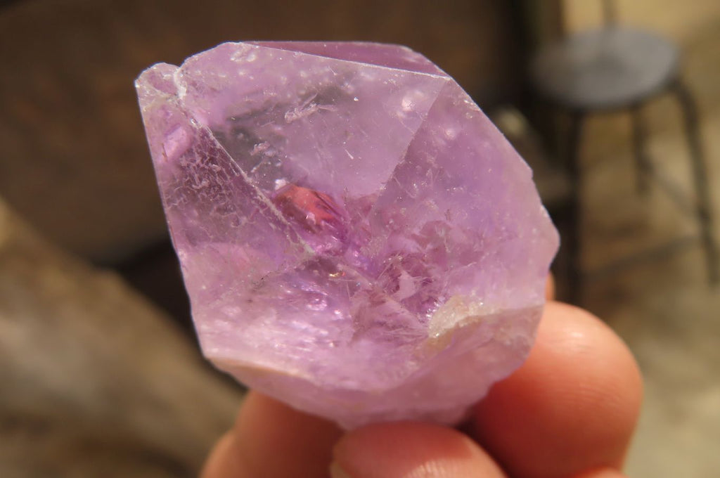 Natural Jacaranda Amethyst Single Crystals x 35 From Zambia - Toprock Gemstones and Minerals 