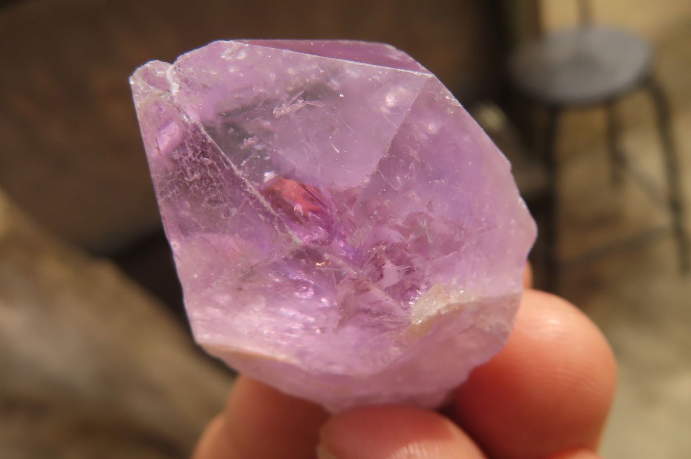 Natural Jacaranda Amethyst Single Crystals x 35 From Zambia - Toprock Gemstones and Minerals 