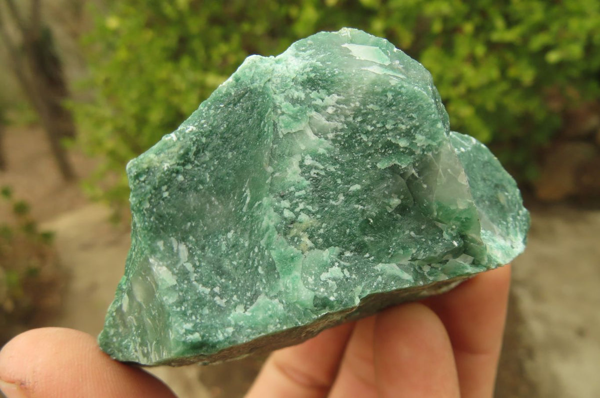 Natural Green Jade Specimens x 12 From Swaziland - Toprock Gemstones and Minerals 