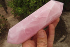 Polished Rose Quartz Crystals x 3 From Madagascar - Toprock Gemstones and Minerals 