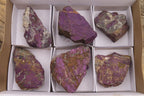 Natural Metallic Purpurite Cobbed Specimens x 6 From Erongo, Namibia - Toprock Gemstones and Minerals 