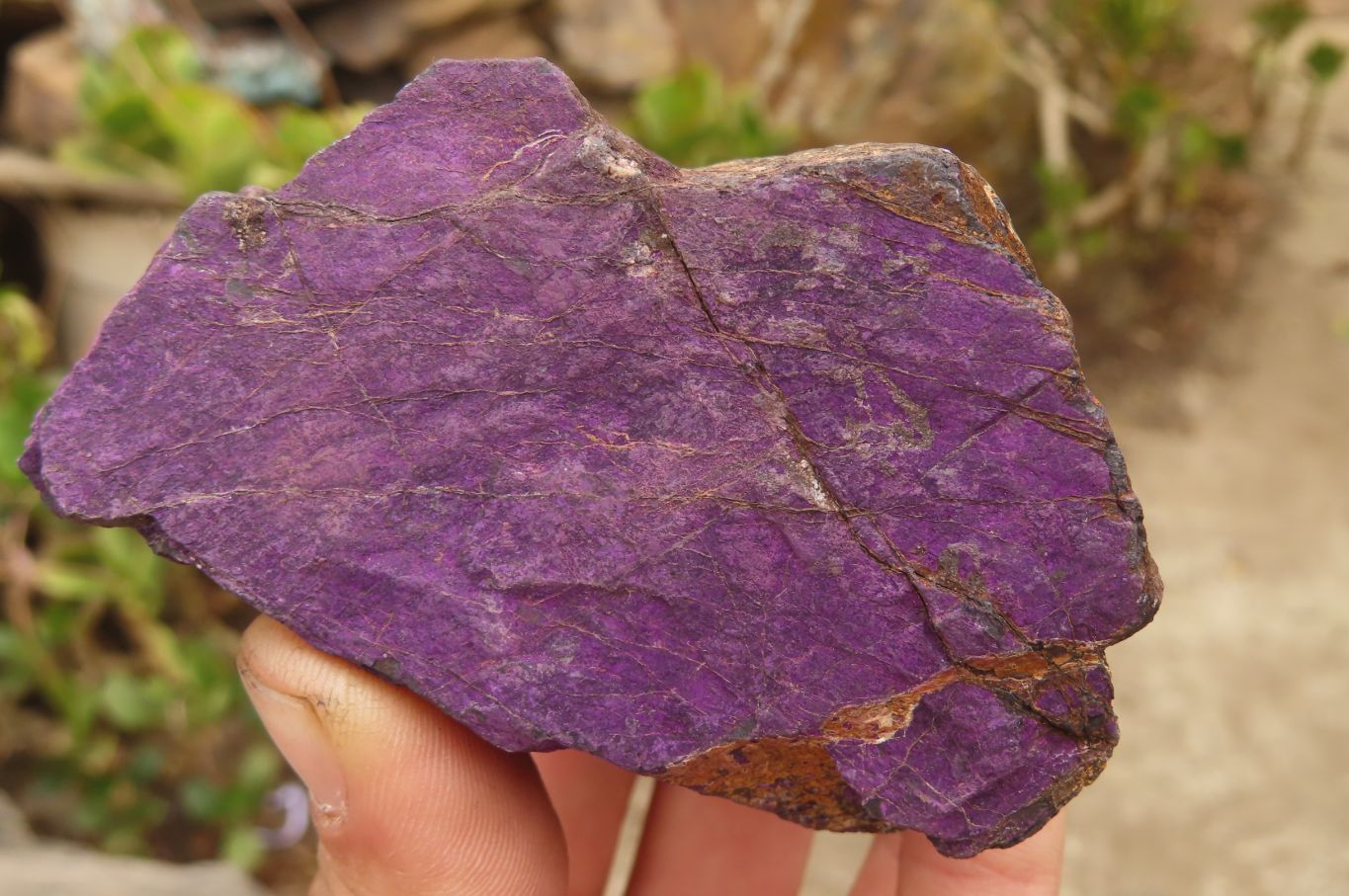 Natural Metallic Purpurite Cobbed Specimens x 6 From Erongo, Namibia - Toprock Gemstones and Minerals 