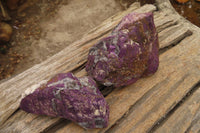 Natural Metallic Purpurite Cobbed Specimens x 6 From Erongo, Namibia - Toprock Gemstones and Minerals 