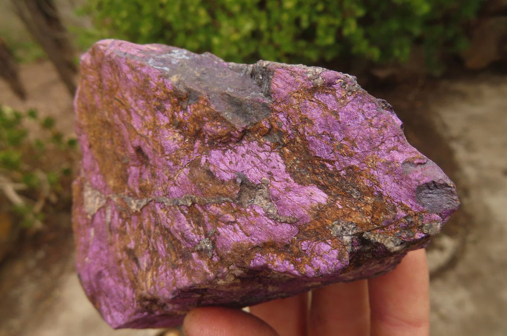 Natural Metallic Purpurite Cobbed Specimens x 6 From Erongo, Namibia - Toprock Gemstones and Minerals 
