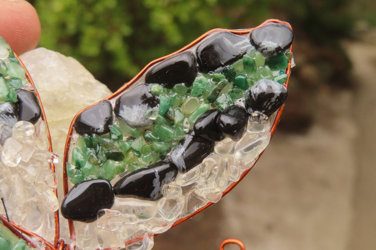 Hand Made Large Gemstone Butterfly - sold per piece From South Africa - Toprock Gemstones and Minerals 
