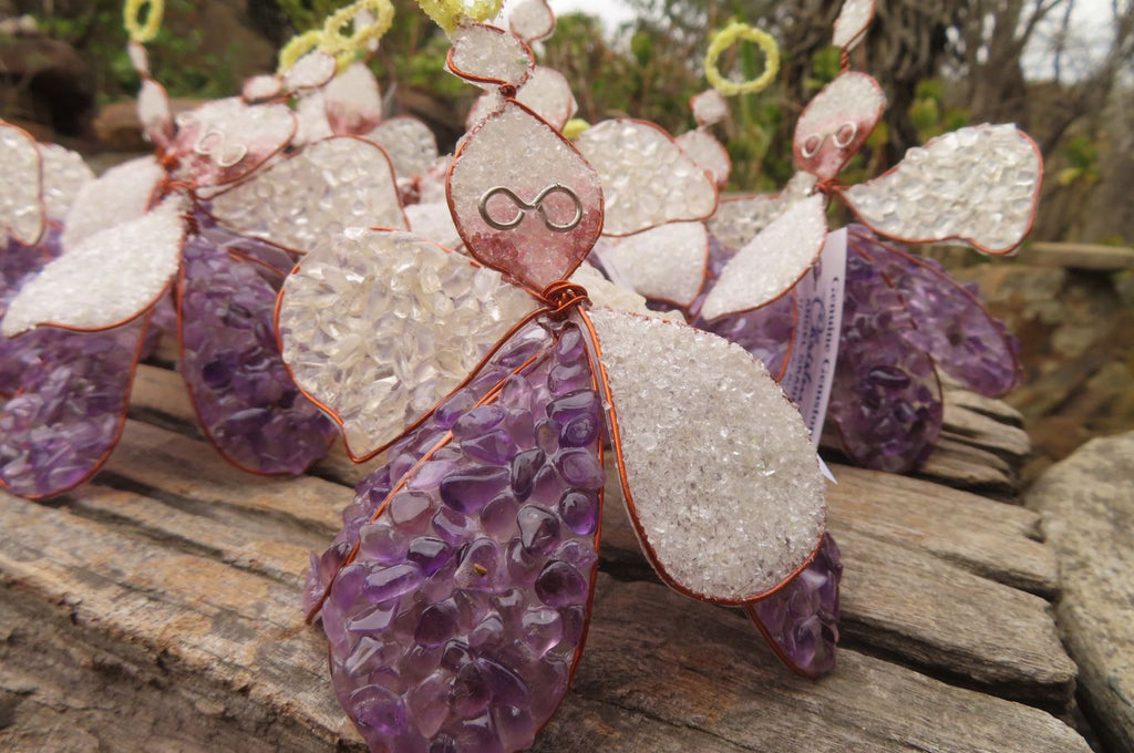 Hand Made Gemstone Granny Angel - sold per piece From South Africa - Toprock Gemstones and Minerals 