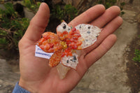 Hand Made Large Gemstone Orchid Flower - sold per piece From South Africa