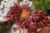 Hand Made Large Gemstone Orchid Flower - sold per piece From South Africa