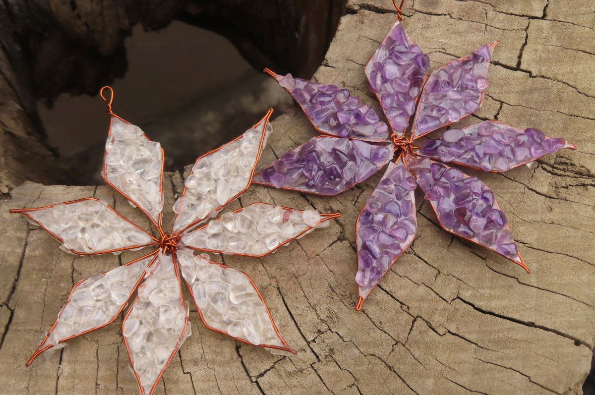 Hand Made Gemstone Snowflake - sold per piece From South Africa - Toprock Gemstones and Minerals 