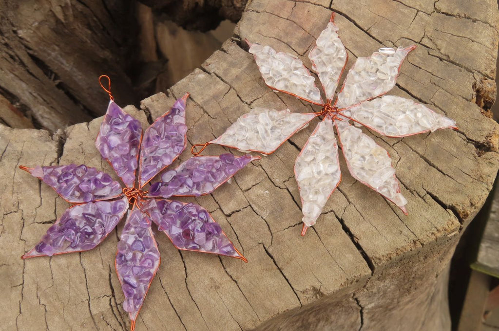 Hand Made Gemstone Snowflake - sold per piece From South Africa - Toprock Gemstones and Minerals 