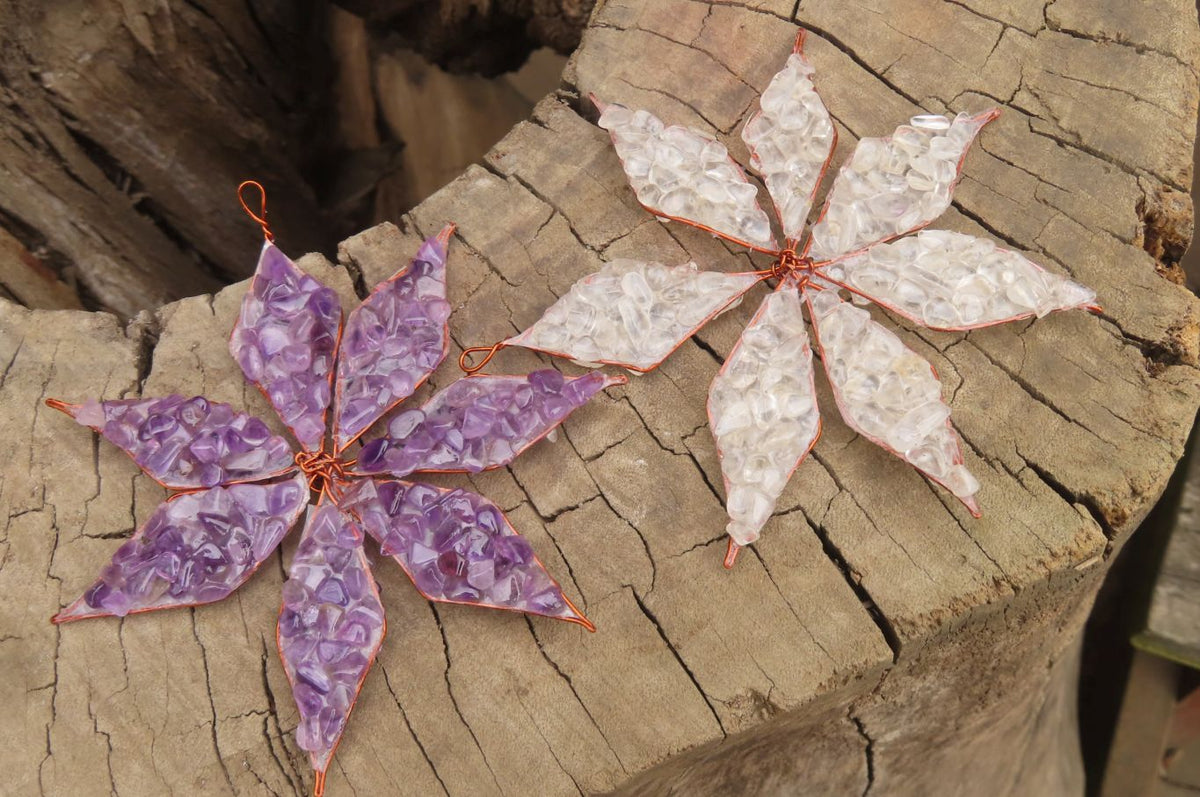 Hand Made Gemstone Snowflake - sold per piece From South Africa - Toprock Gemstones and Minerals 
