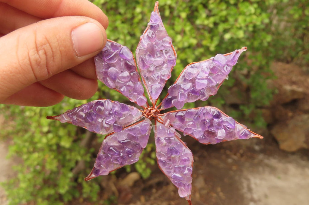 Hand Made Gemstone Snowflake - sold per piece From South Africa - Toprock Gemstones and Minerals 