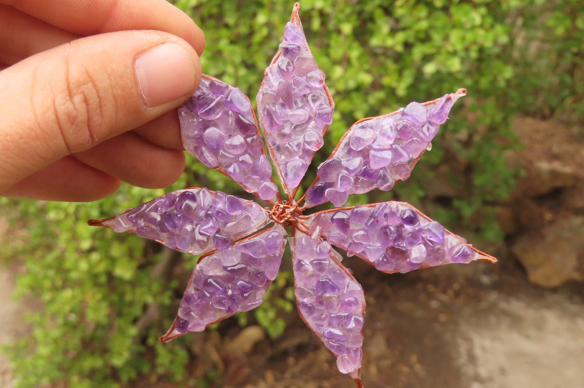 Hand Made Gemstone Snowflake - sold per piece From South Africa - Toprock Gemstones and Minerals 