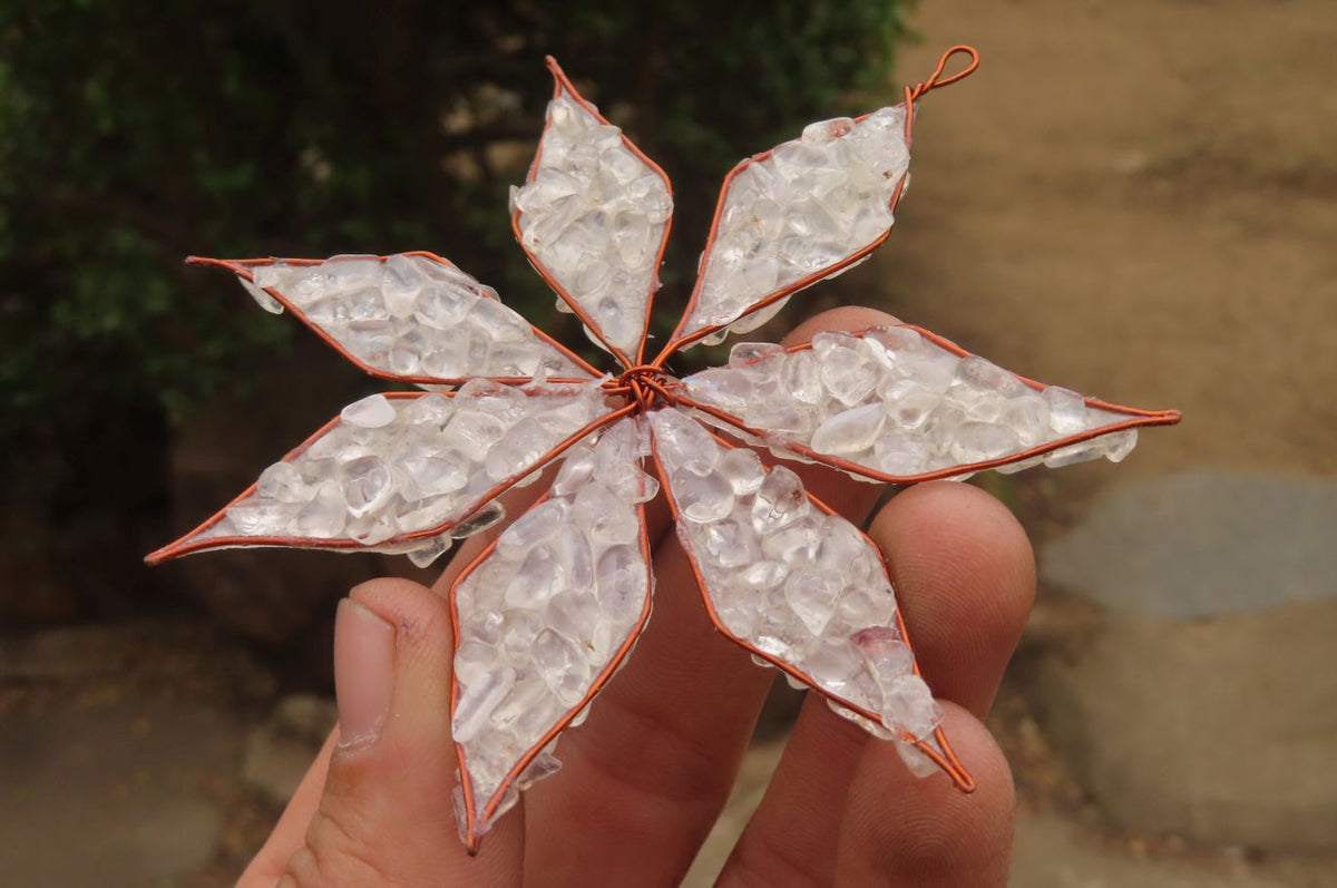 Hand Made Gemstone Snowflake - sold per piece From South Africa - Toprock Gemstones and Minerals 