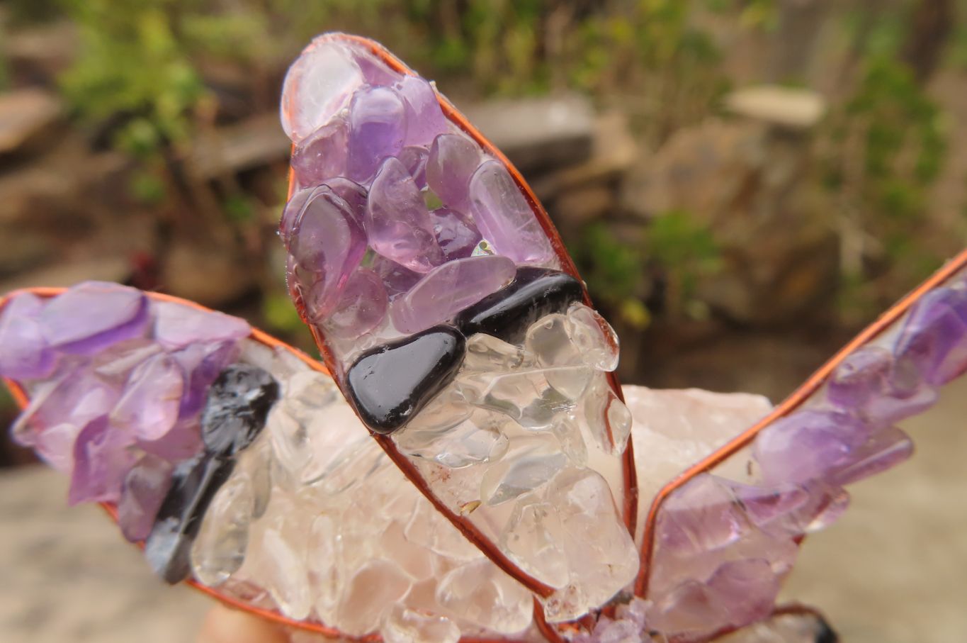 Hand Made Large Gemstone Dragonfly - sold per piece From South Africa - Toprock Gemstones and Minerals 