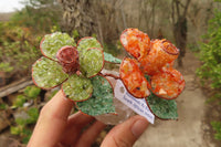Hand Made Gemstone Double Rose - sold per piece From South Africa - Toprock Gemstones and Minerals 
