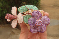 Hand Made Gemstone Double Rose - sold per piece From South Africa - Toprock Gemstones and Minerals 