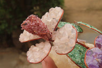 Hand Made Gemstone Double Rose - sold per piece From South Africa - Toprock Gemstones and Minerals 