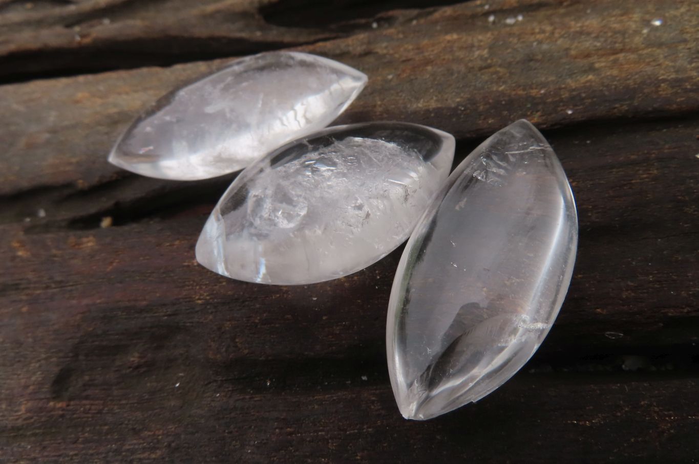 Polished Clear Quartz "Angel Tears" Pendant Pieces x 20 From Madagascar - Toprock Gemstones and Minerals 